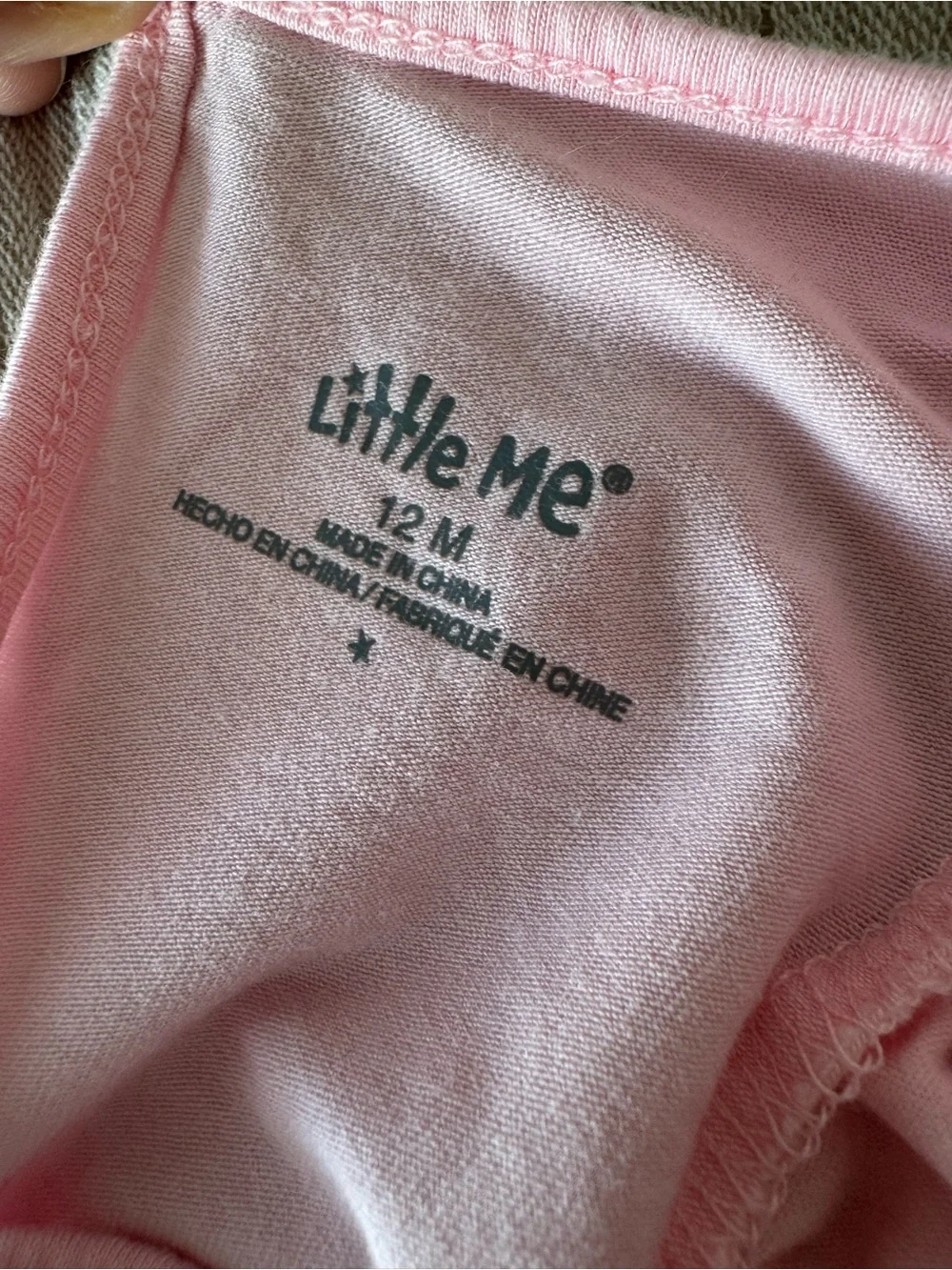 Little Me Pink Ruffle Baby One-Piece